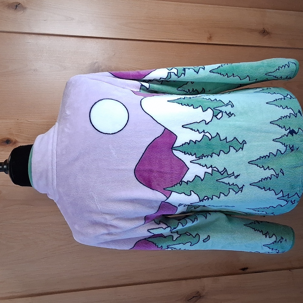 Peanuts Snoopy Size XS Character Sherpa Scenic Jacket Zip Up with Pockets NWT - Picture 3 of 7